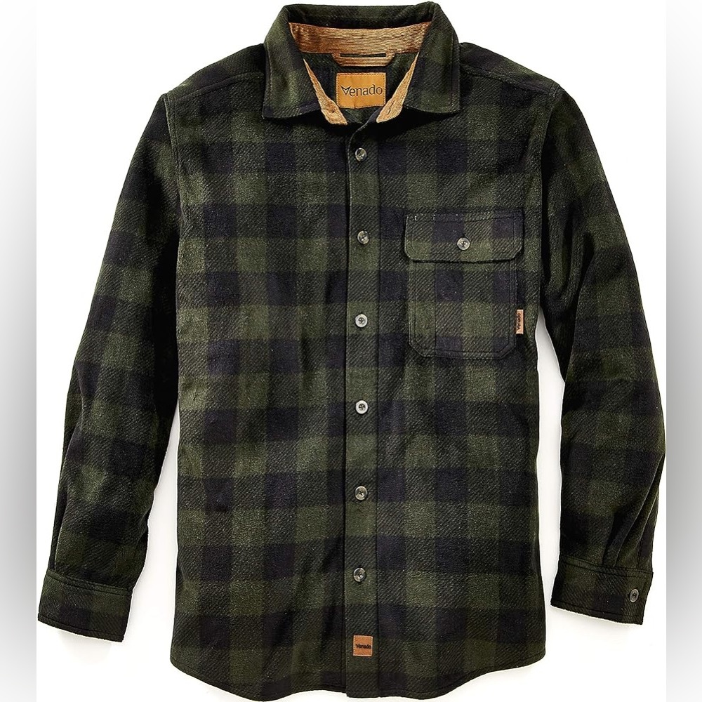 Venado Men’s Fleece Long Sleeve Shirt NEW